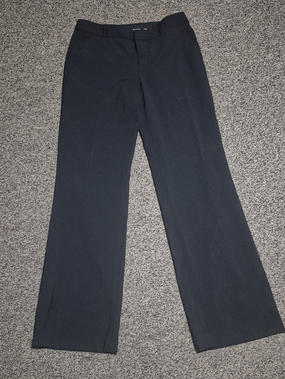 Banana Republic Martin Lined Black Wide-Leg Trousers